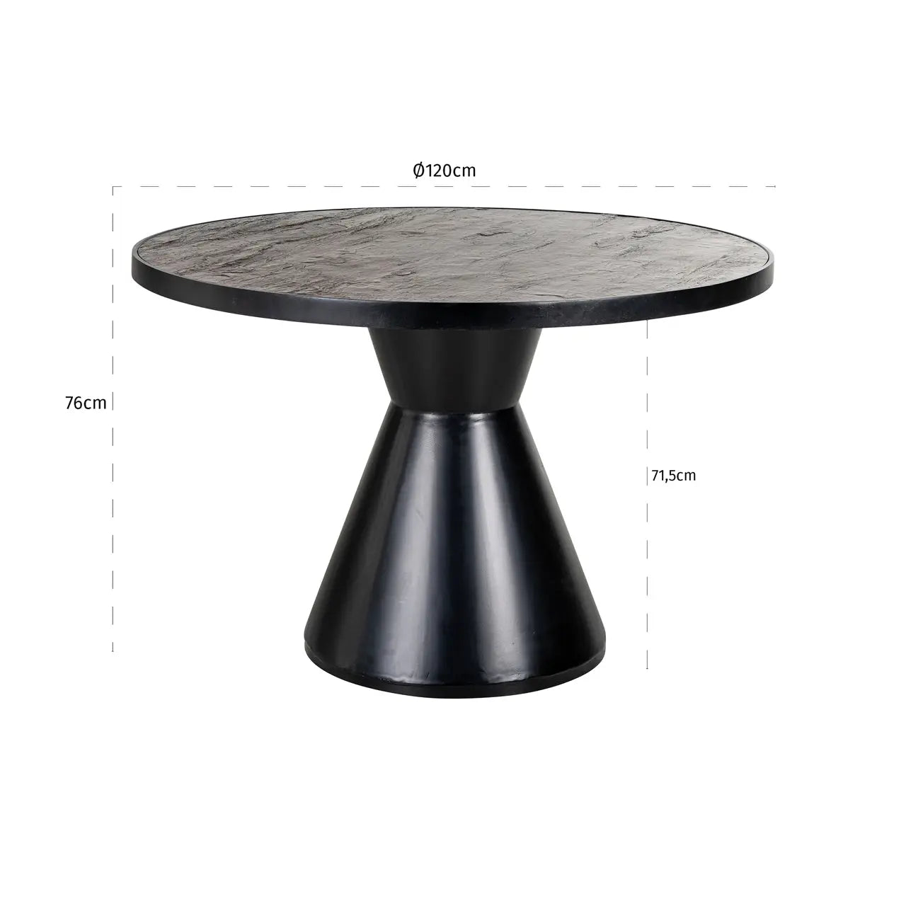 Richmond Interiors Russell 120cm Dining Table   Nicholas John Interiors