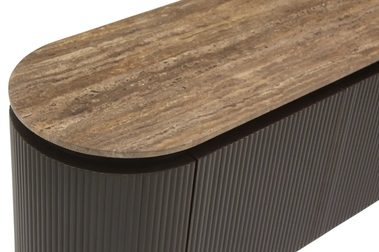 Richmond Interiors Russo Brown 4-Doors TV Cabinet   Nicholas John Interiors