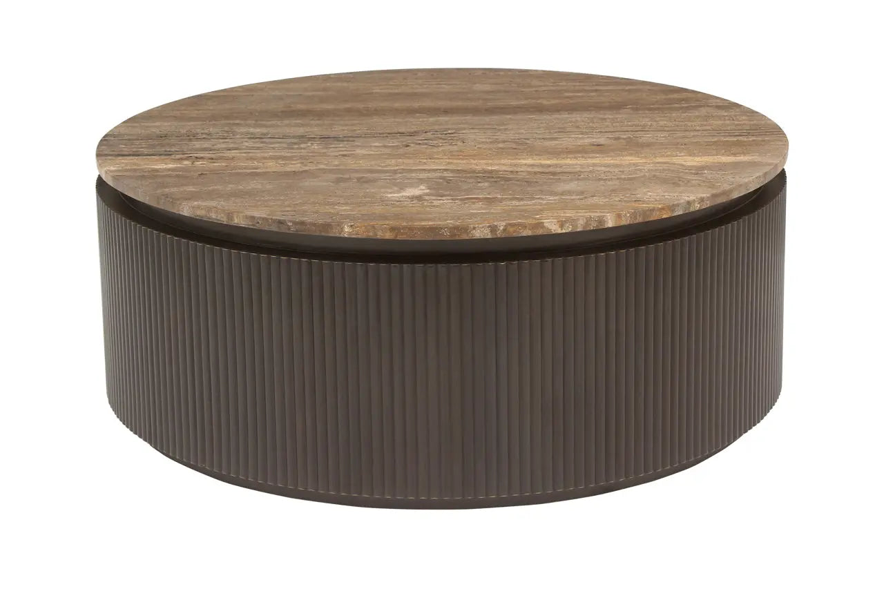 Richmond Interiors Russo Brown 90cm Coffee Table   Nicholas John Interiors