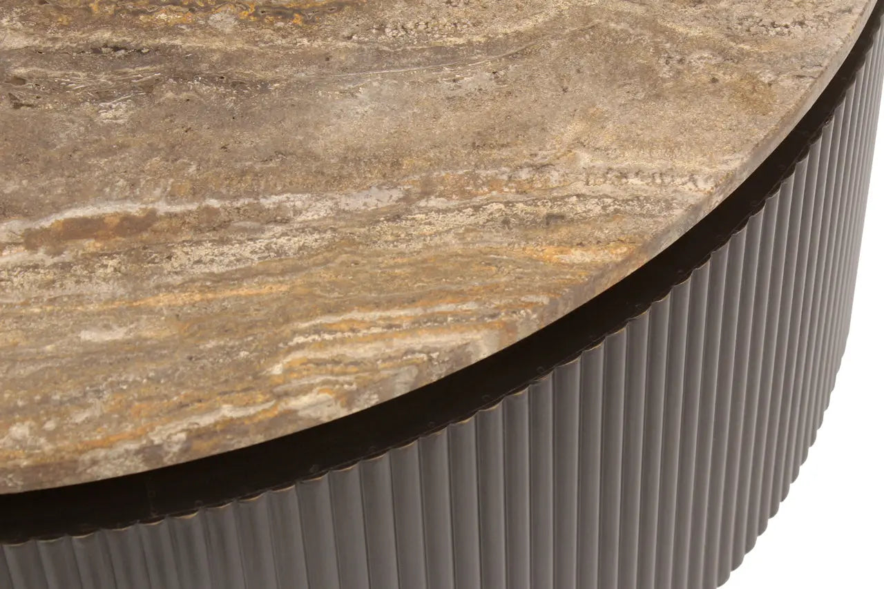 Richmond Interiors Russo Brown 90cm Coffee Table   Nicholas John Interiors