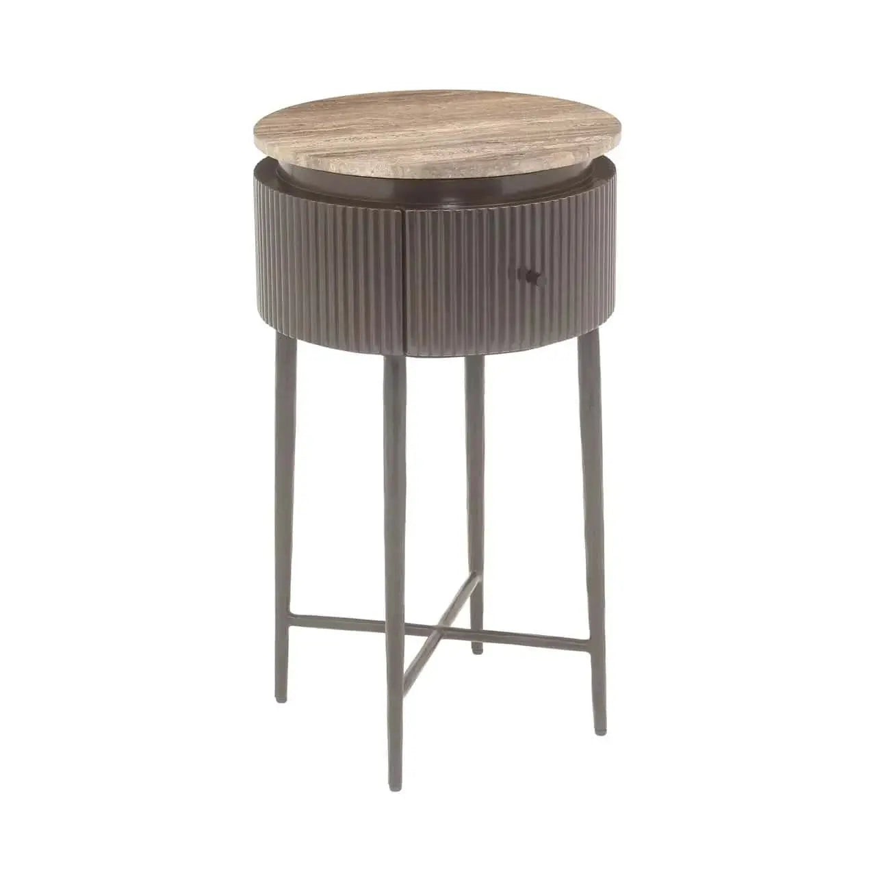 Richmond Interiors Russo Brown End Table   Nicholas John Interiors