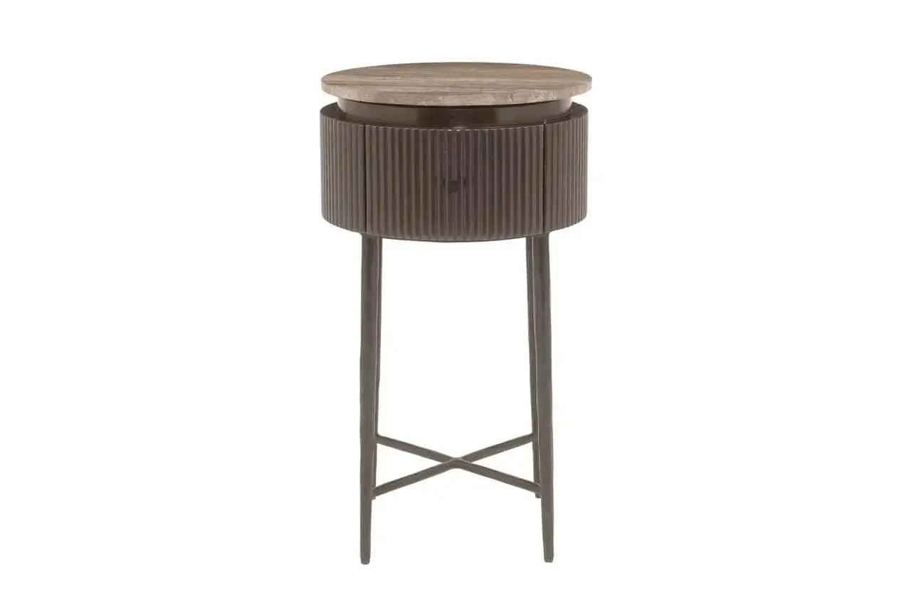 Richmond Interiors Russo Brown End Table   Nicholas John Interiors