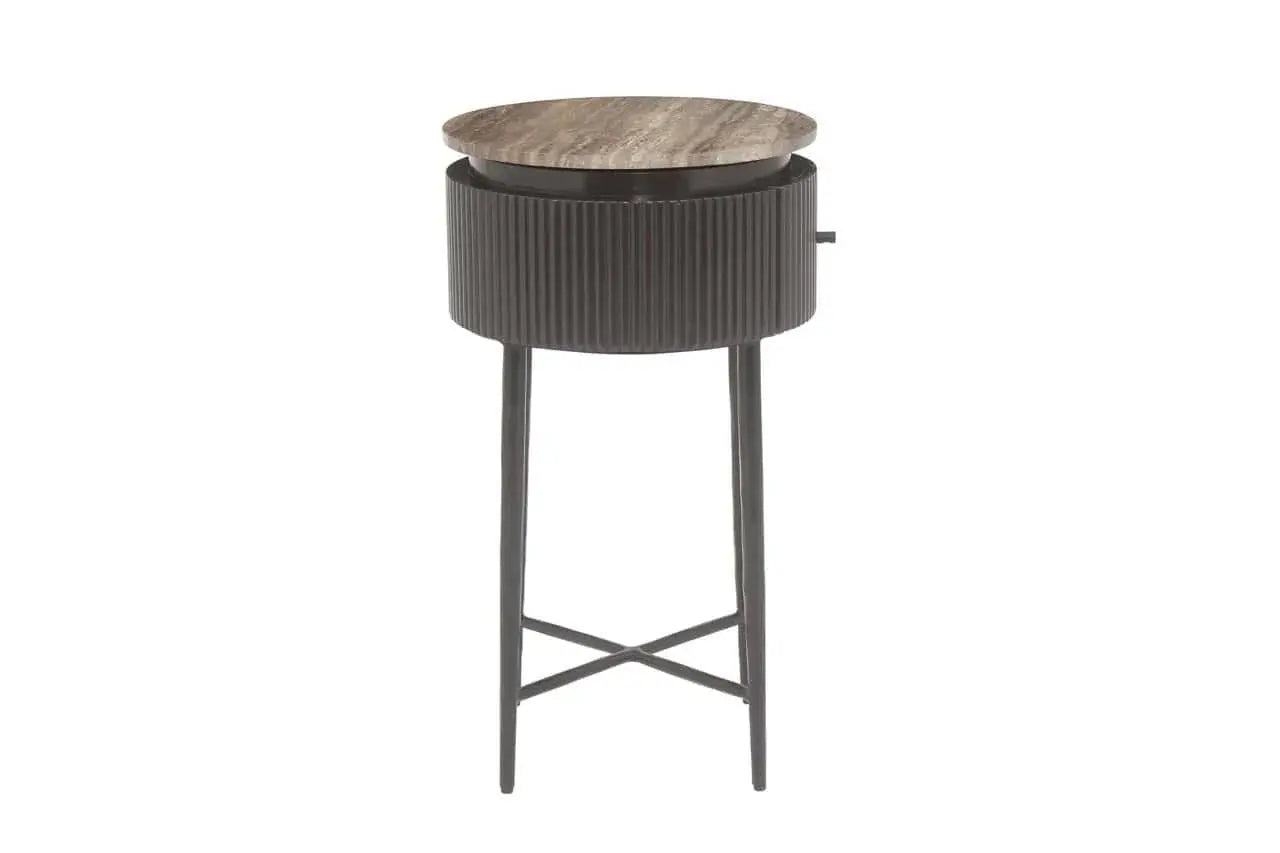 Richmond Interiors Russo Brown End Table   Nicholas John Interiors