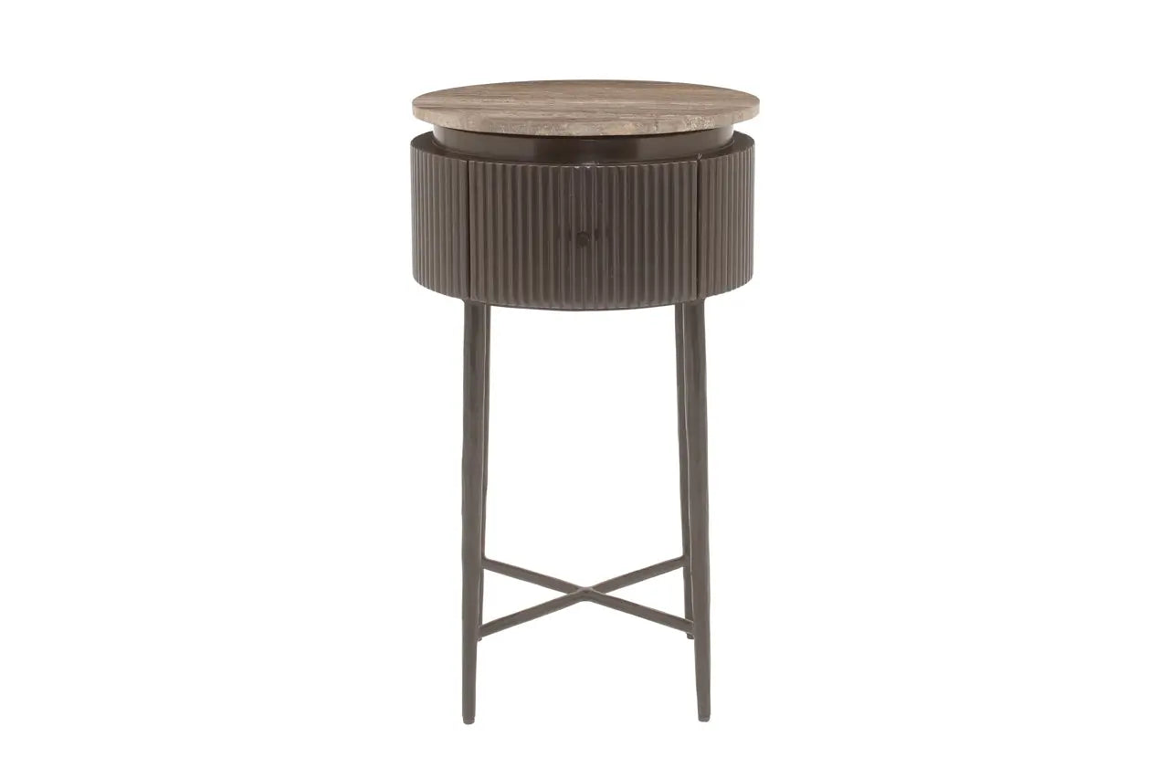 Richmond Interiors Russo Brown End Table   Nicholas John Interiors