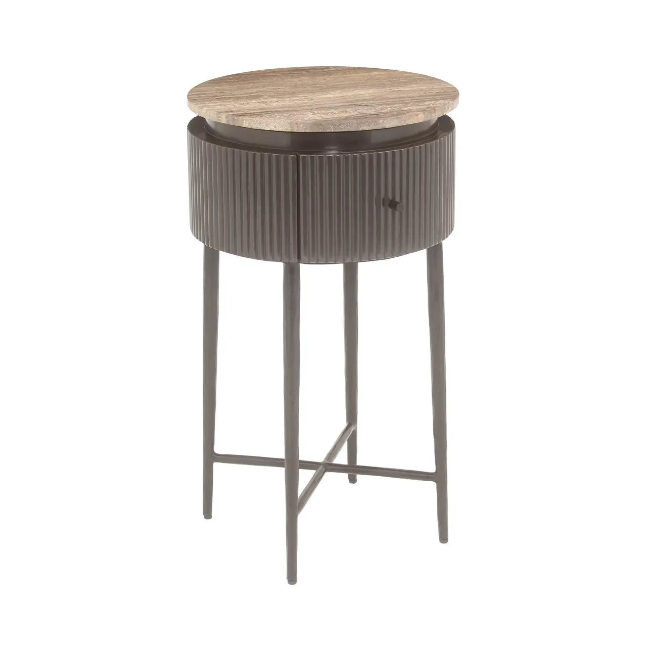 Richmond Interiors Russo Brown End Table   Nicholas John Interiors
