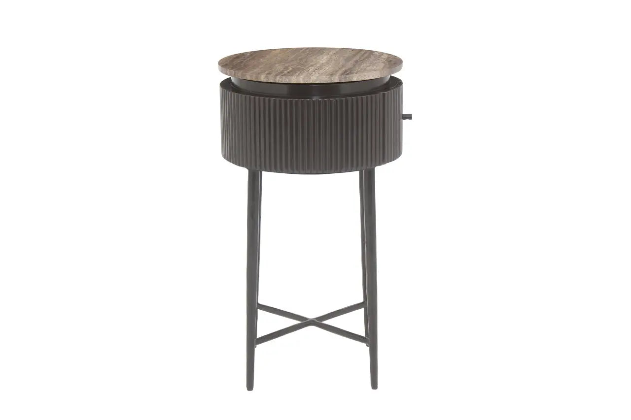Richmond Interiors Russo Brown End Table   Nicholas John Interiors