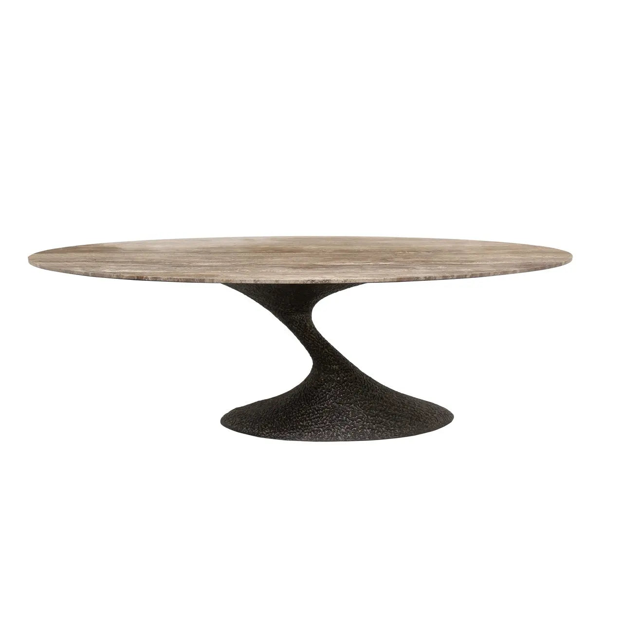 Richmond Interiors Russo Brown Oval 235cm Dining Table   Nicholas John Interiors