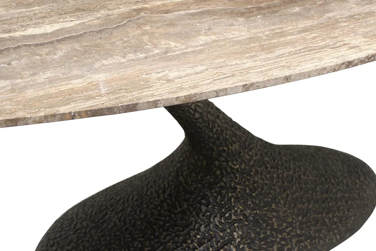 Richmond Interiors Russo Brown Oval 235cm Dining Table   Nicholas John Interiors