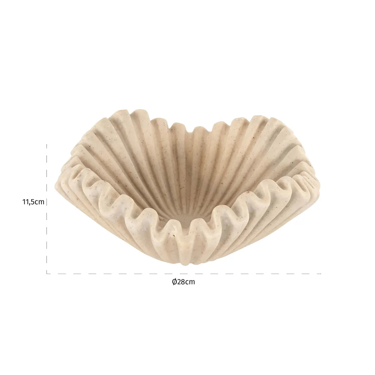 Richmond Interiors Sadia Bowl Sadia in White   Nicholas John Interiors