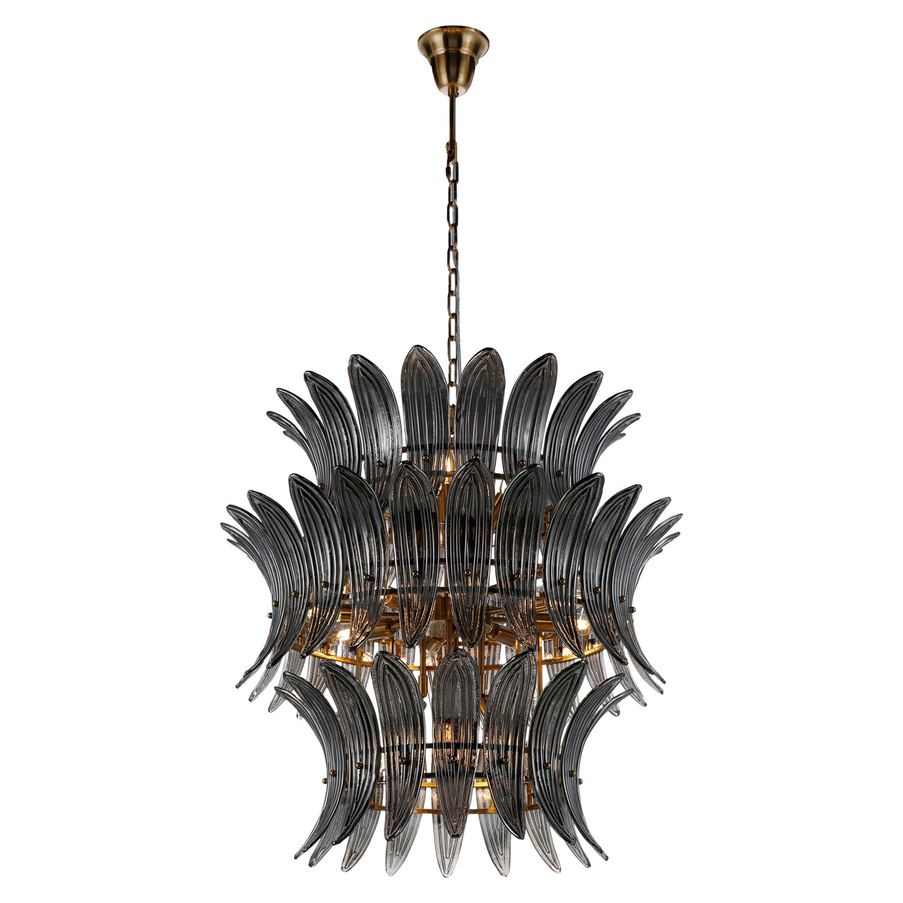Richmond Interiors Salina Chandelier in Smoke  Nicholas John Interiors