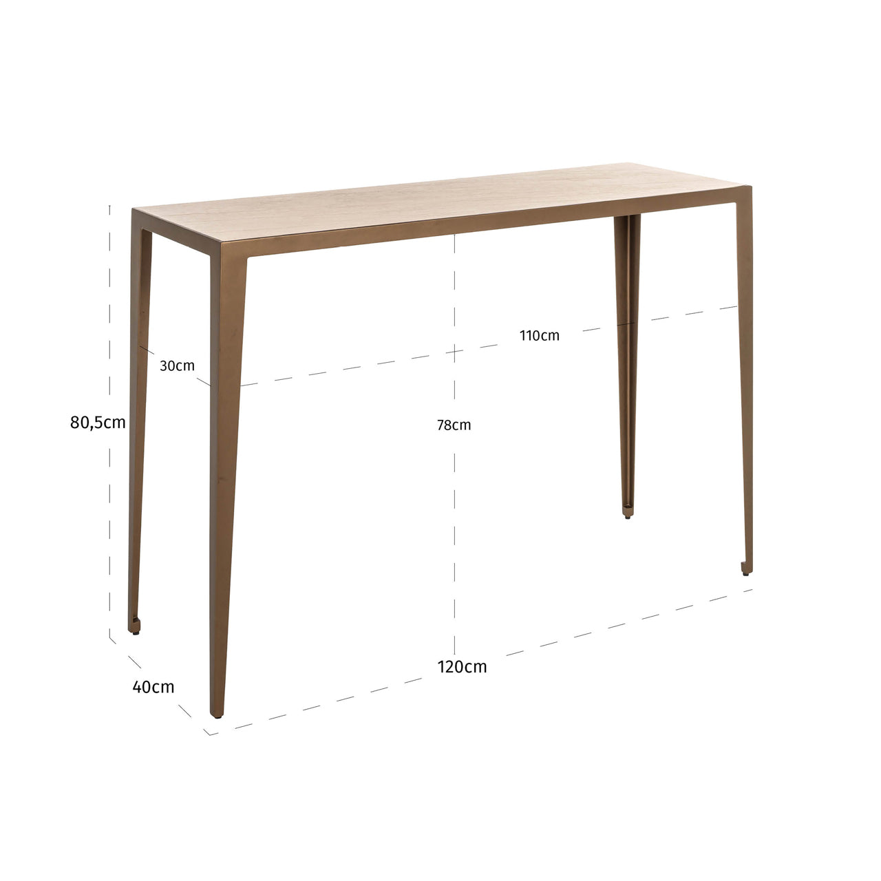 Richmond Interiors Severine Console Table in Beige  Nicholas John Interiors