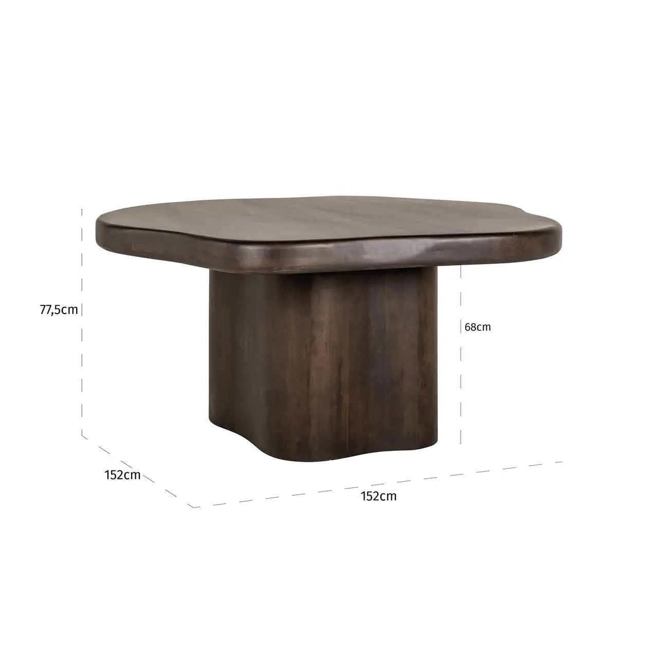 Richmond Interiors Sherman 150cm Dining Table in Brown   Nicholas John Interiors