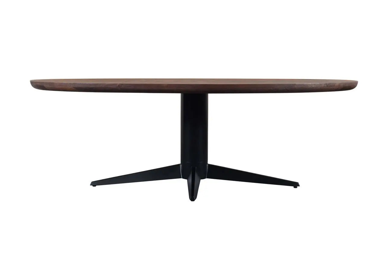 Richmond Interiors Stafford Spicebrown Oval 230cm Dining Table   Nicholas John Interiors