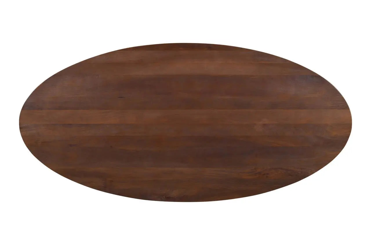 Richmond Interiors Stafford Spicebrown Oval 230cm Dining Table   Nicholas John Interiors