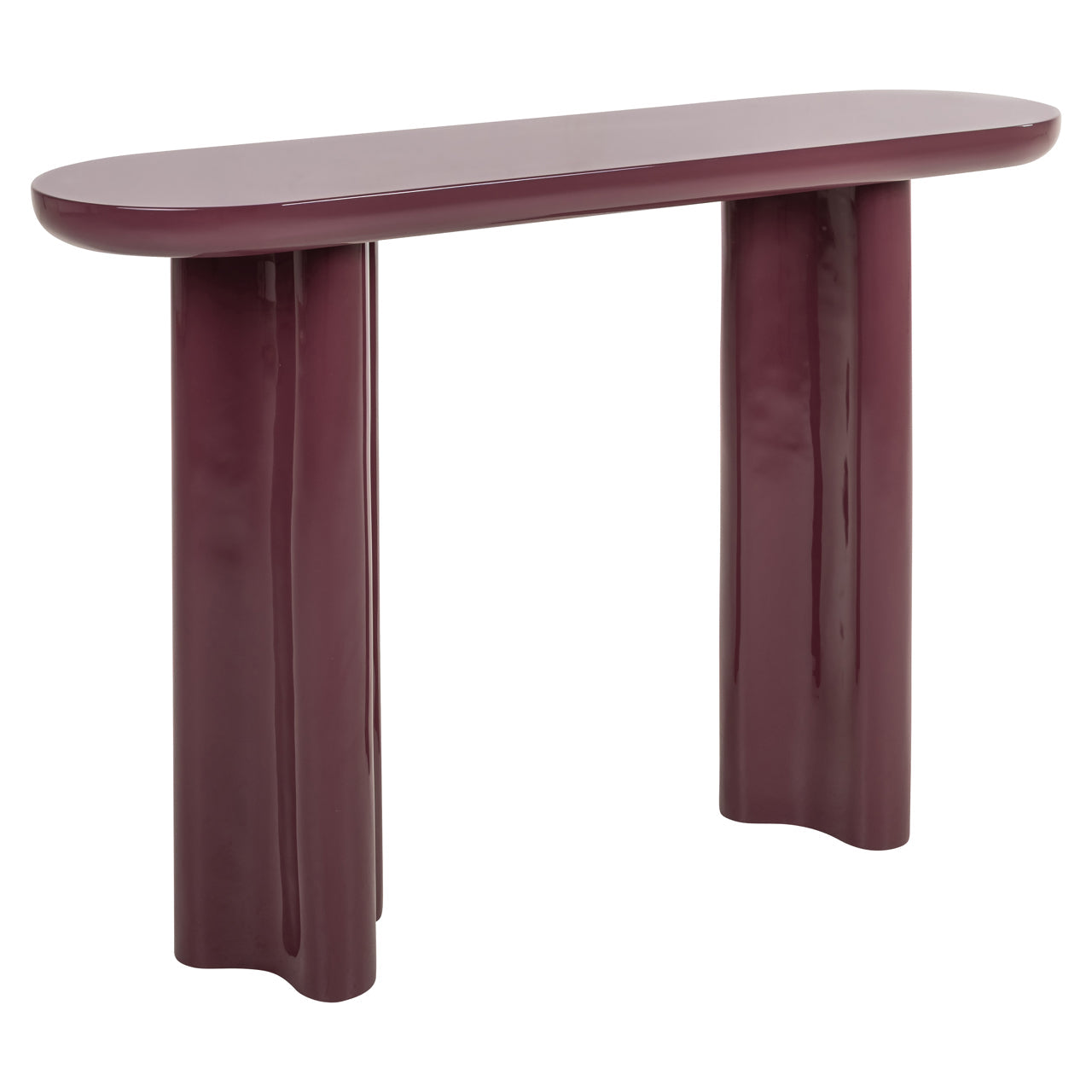 Richmond Interiors Sunny Console Table in Burgundy  Nicholas John Interiors