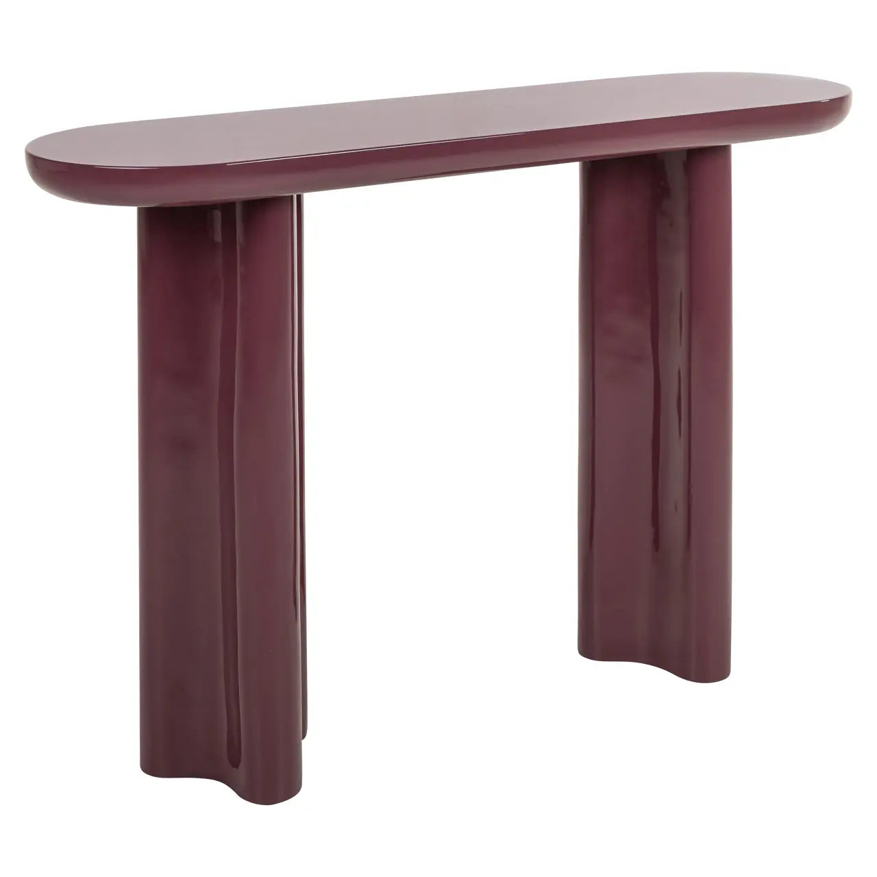 Richmond Interiors Sunny Console Table in Burgundy  Nicholas John Interiors