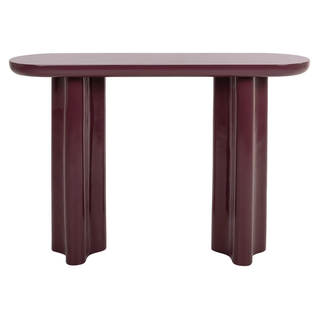 Richmond Interiors Sunny Console Table in Burgundy  Nicholas John Interiors