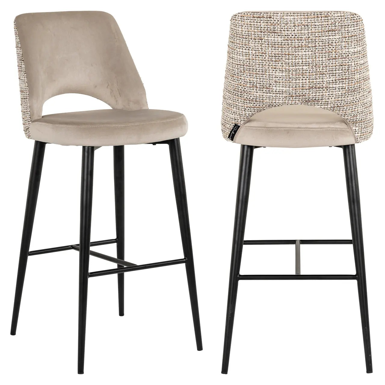 Richmond Interiors Tabitha Bar Stool in Trendy Nature   Nicholas John Interiors