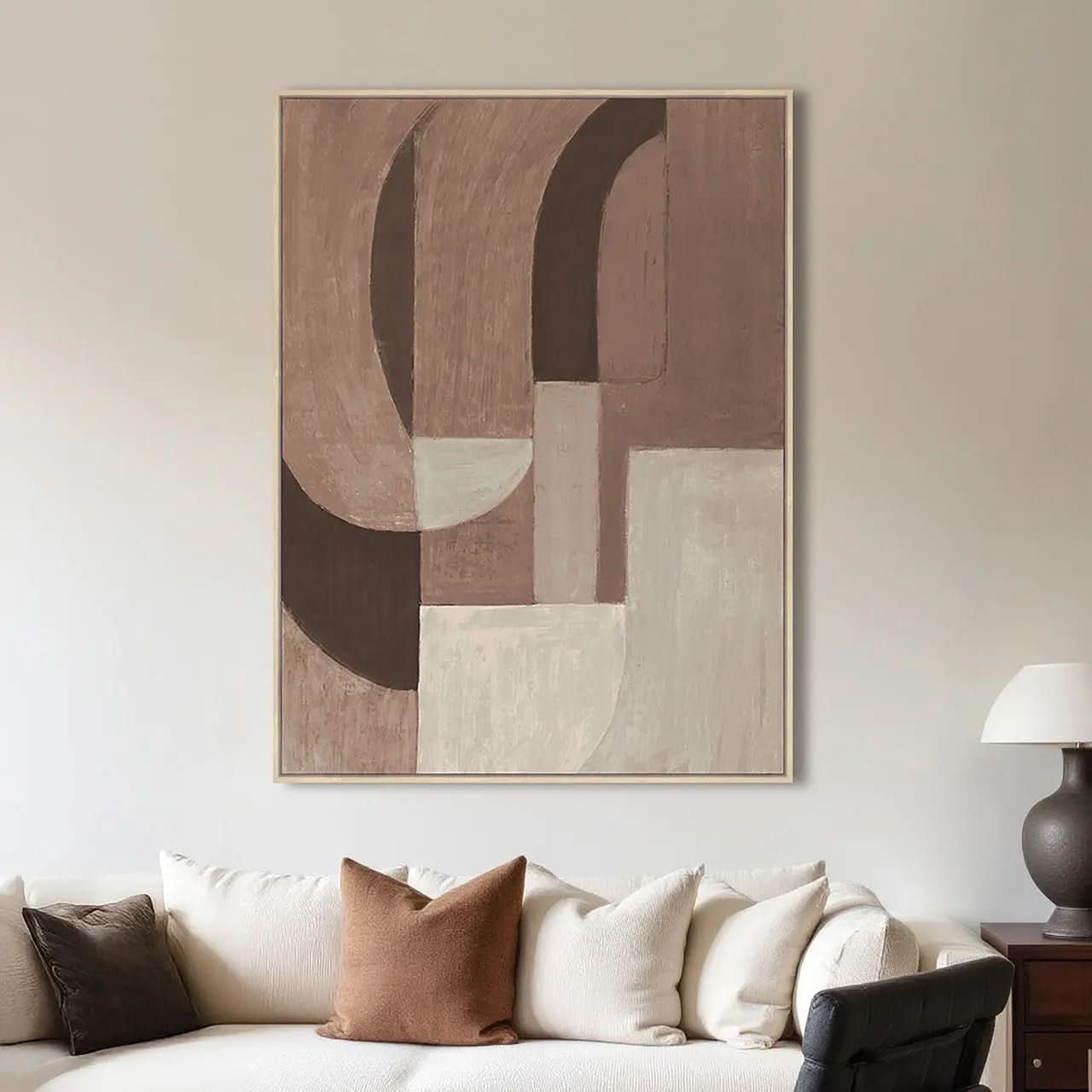 Richmond Interiors Tatu Right Brown Wall Art   Nicholas John Interiors