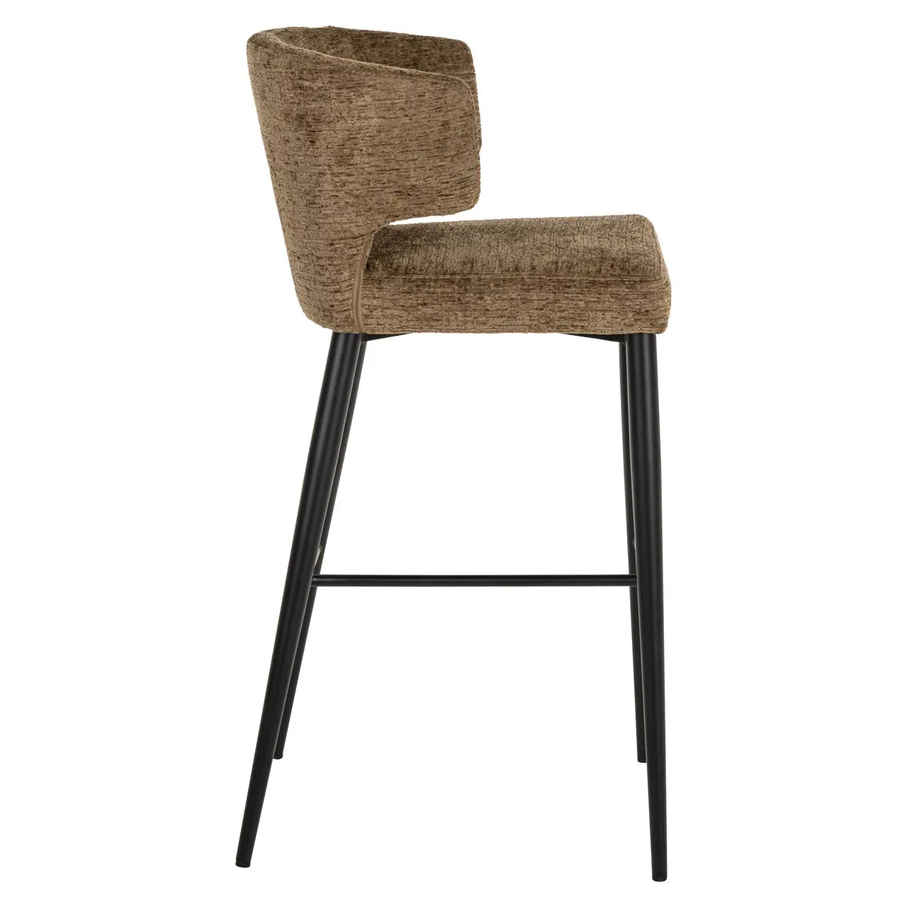 Richmond Interiors Taylor Bar Stool in Brandy Fusion  Nicholas John Interiors