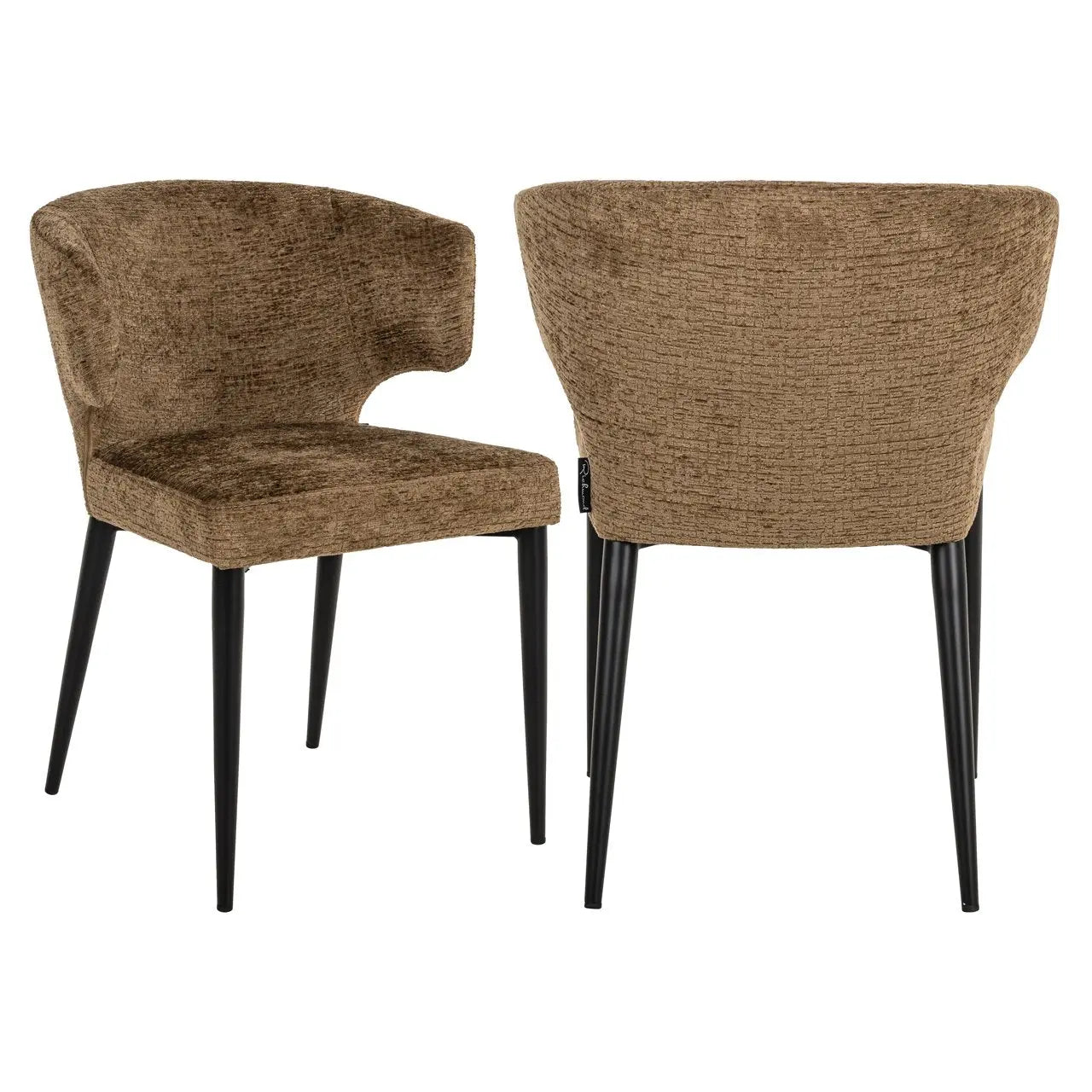 Richmond Interiors Taylor Dining Chair in Brandy Fusion  Nicholas John Interiors