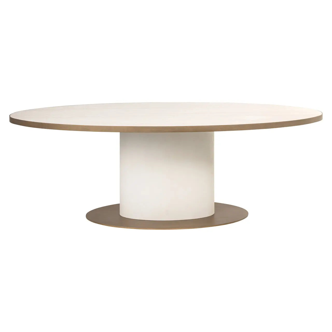 Richmond Interiors Tivoli 230cm Oval Dining Table in White  Nicholas John Interiors