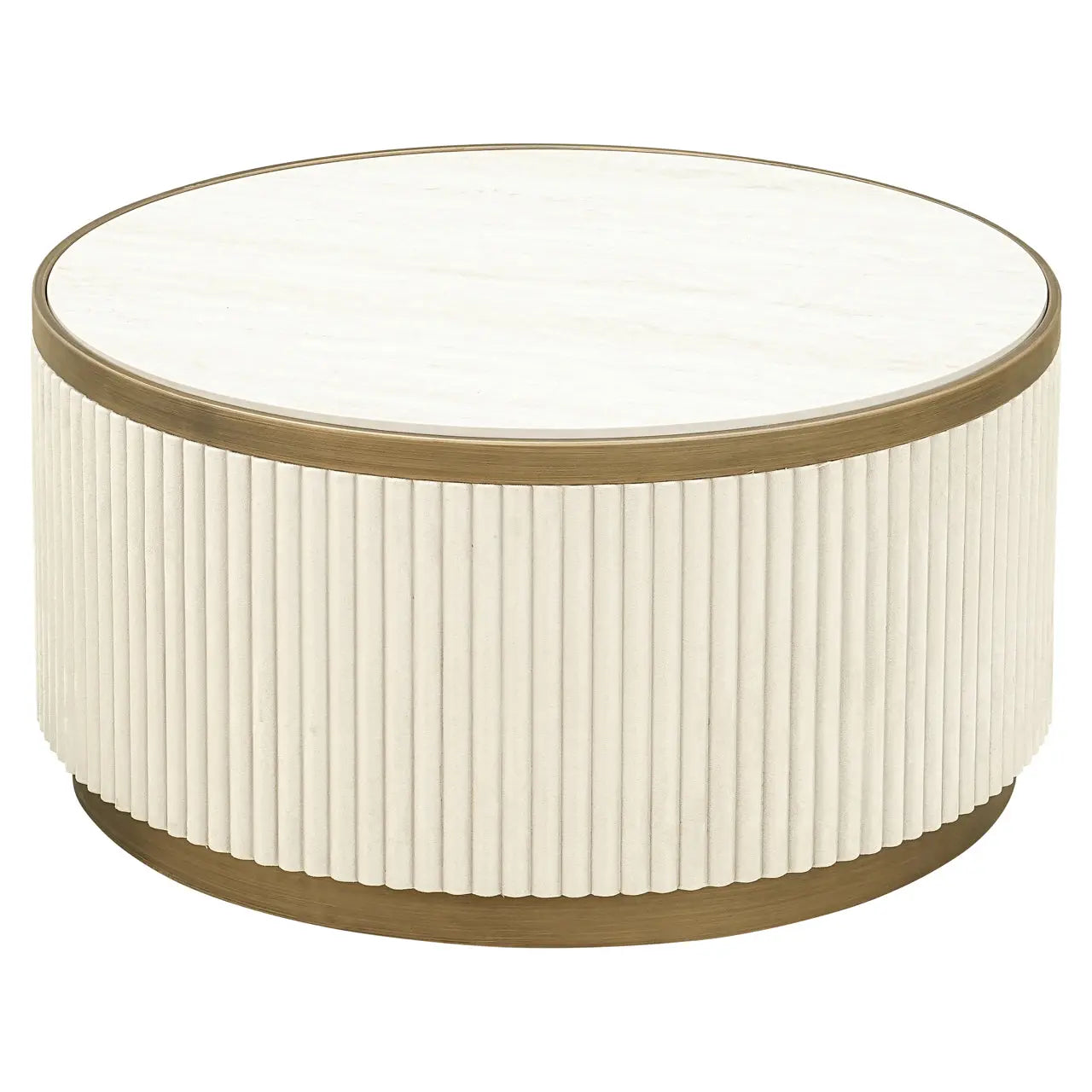 Richmond Interiors Tivoli Set of 2 Coffee Table in White   Nicholas John Interiors