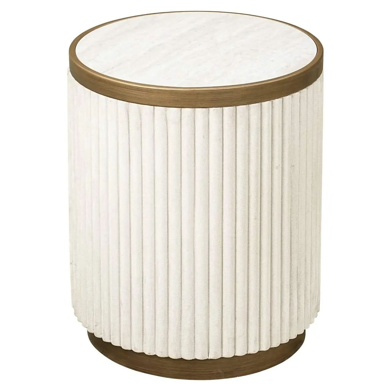 Richmond Interiors Tivoli White End Table (Set of 2)   Nicholas John Interiors