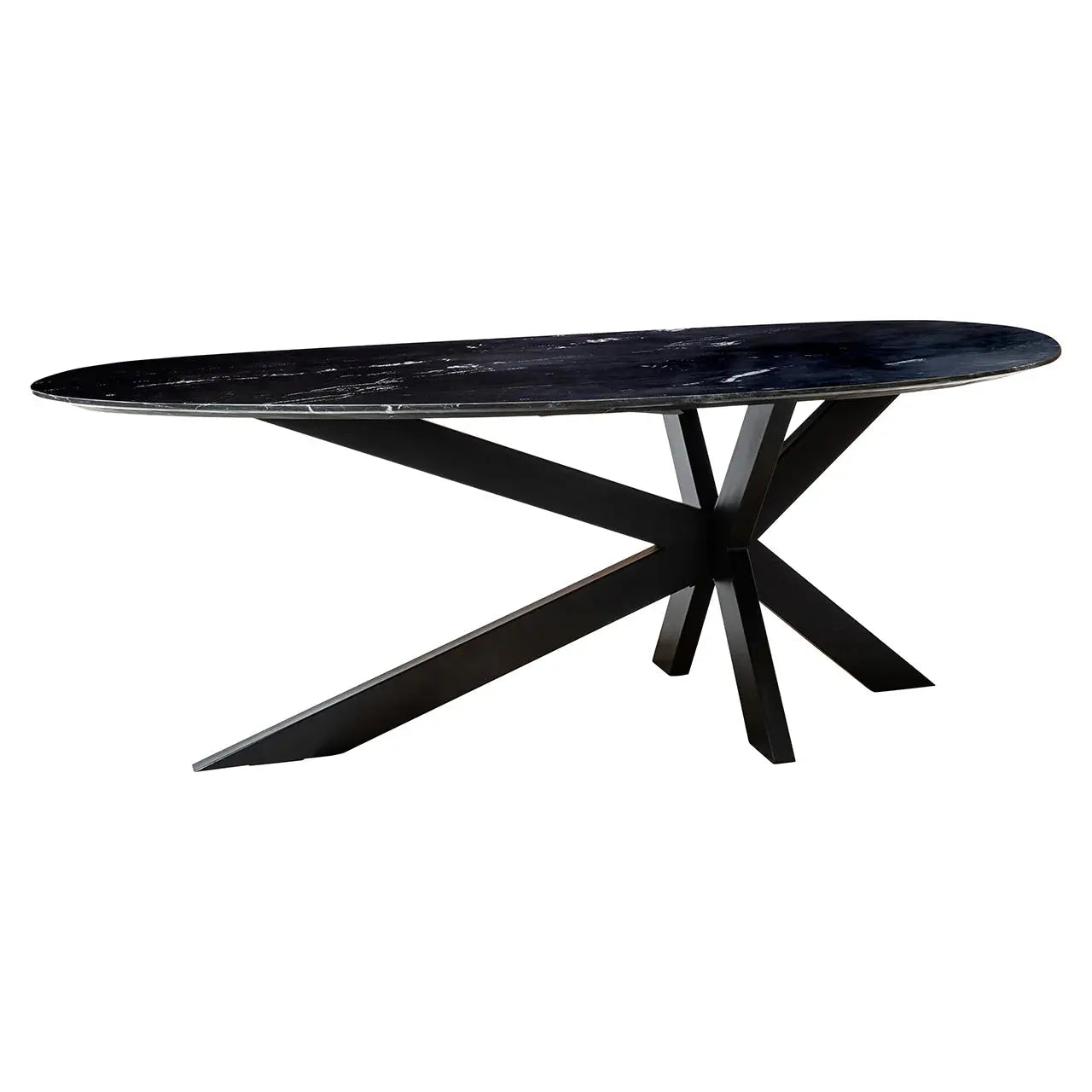 Richmond Interiors Trocadero Black Dining Table   Nicholas John Interiors