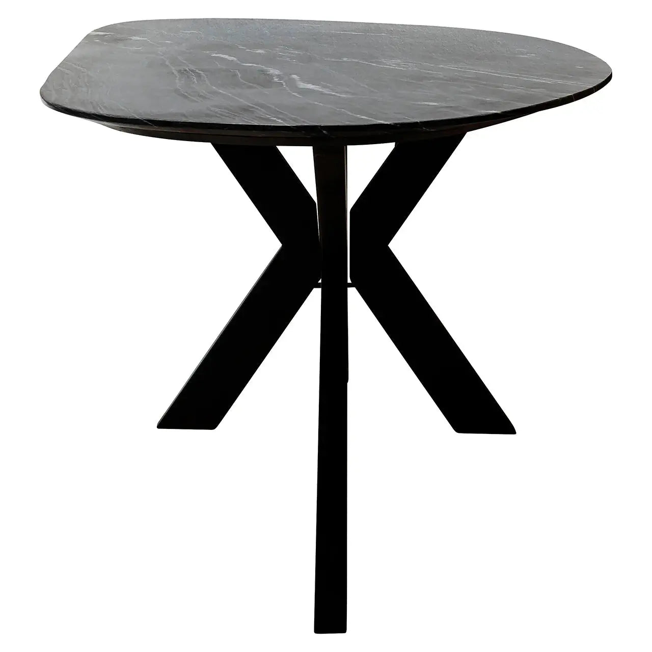 Richmond Interiors Trocadero Black Dining Table   Nicholas John Interiors