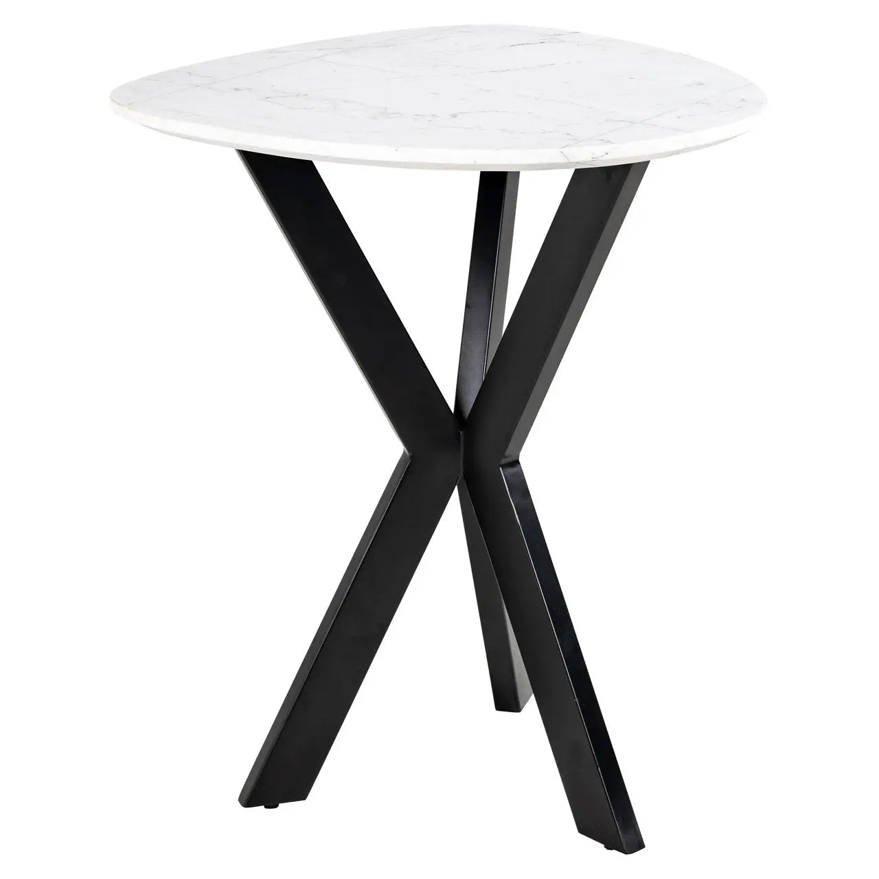 Richmond Interiors Trocadero Black/White End Table  Nicholas John Interiors