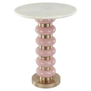Richmond Interiors Villeray Pink End Table   Nicholas John Interiors