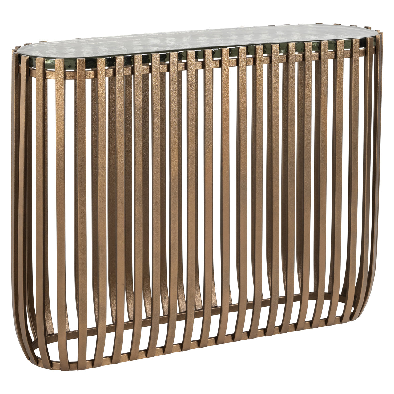 Richmond Interiors Volante Console Table in Gold  Nicholas John Interiors