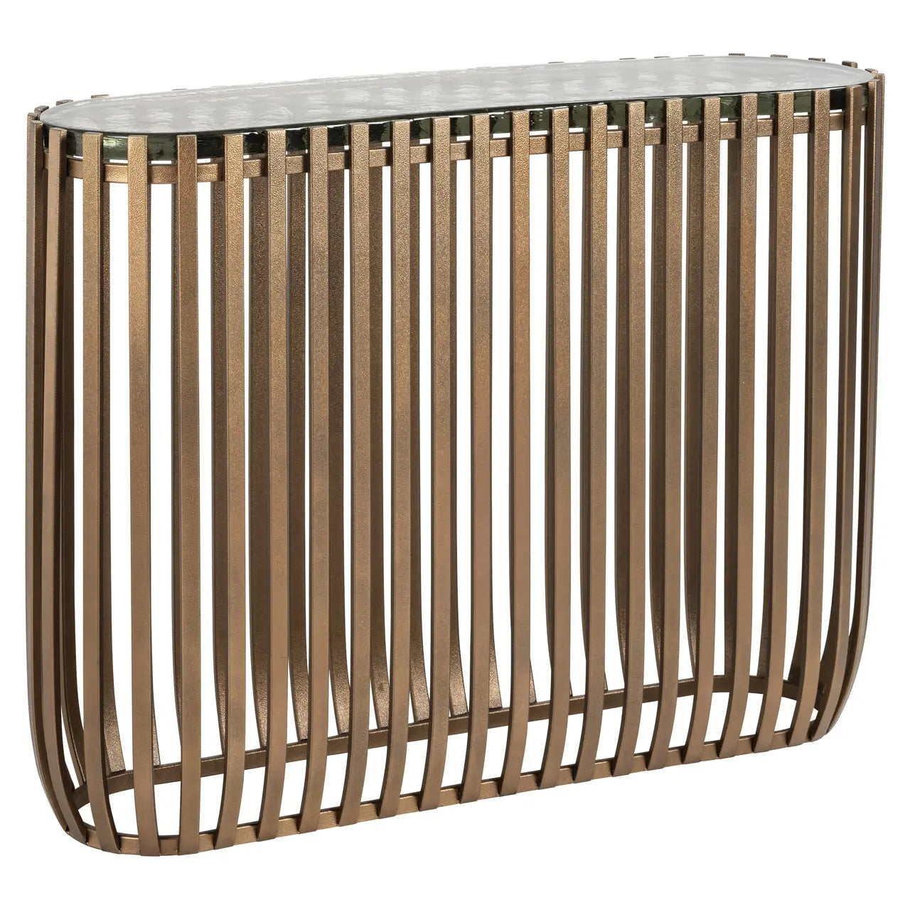 Richmond Interiors Volante Console Table in Gold  Nicholas John Interiors