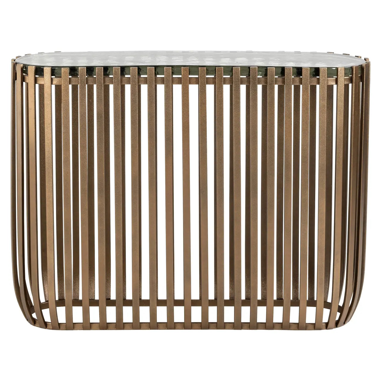 Richmond Interiors Volante Console Table in Gold  Nicholas John Interiors