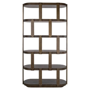 Richmond Interiors Wexford Brown Display Cabinet   Nicholas John Interiors