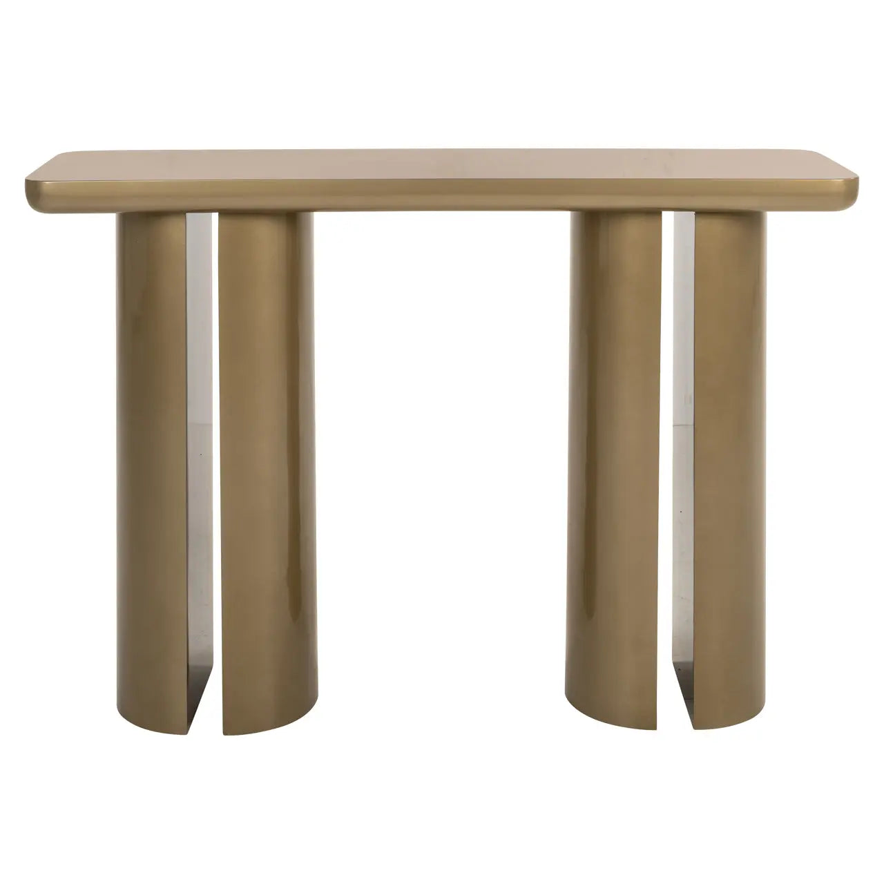Richmond Interiors Whisker Console Table in Gold  Nicholas John Interiors