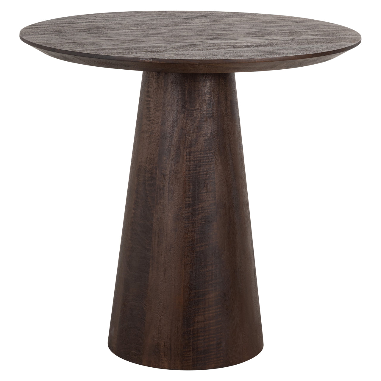 Richmond Interiors Willow 80cm Bistro Table in Dark Brown  Nicholas John Interiors
