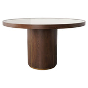 Richmond Interiors Willox Brown 130cm Including Glass Dining Table   Nicholas John Interiors
