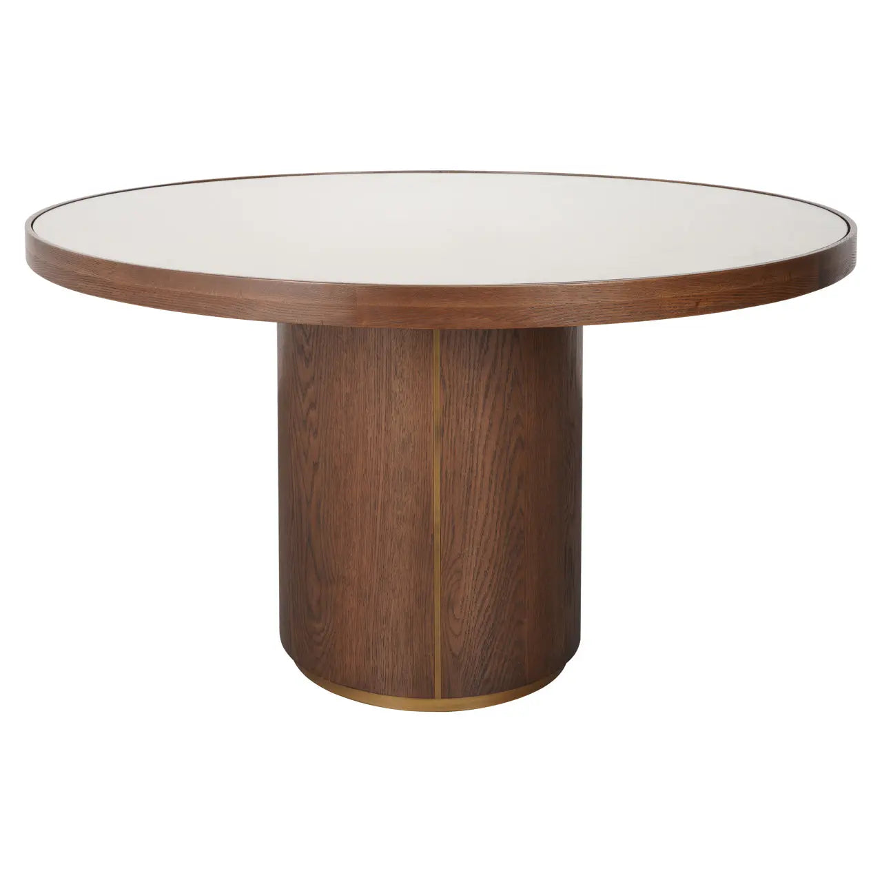 Richmond Interiors Willox Brown 130cm Including Glass Dining Table   Nicholas John Interiors