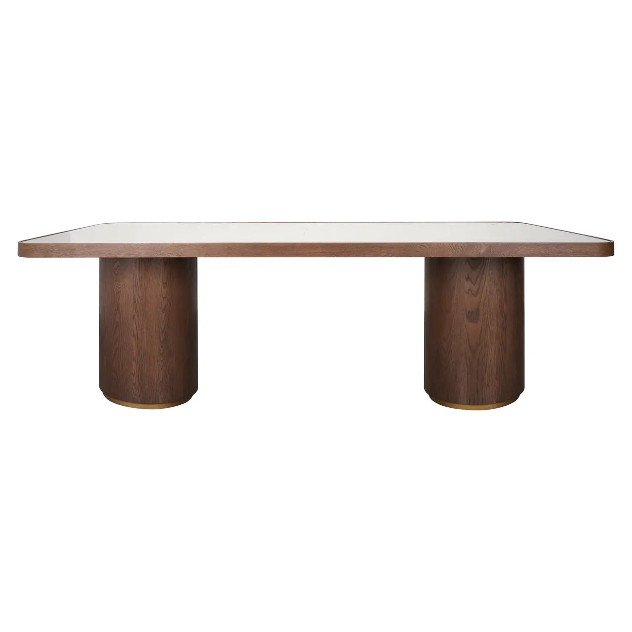 Richmond Interiors Willox Brown 235cm Including Glass Dining Table   Nicholas John Interiors