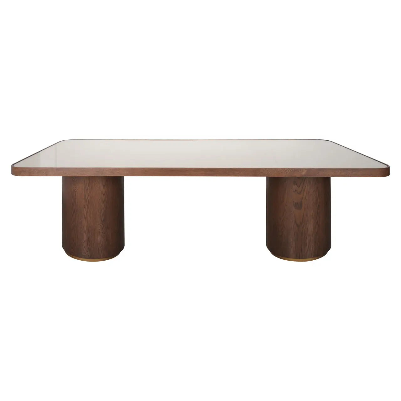 Richmond Interiors Willox Brown 235cm Including Glass Dining Table   Nicholas John Interiors