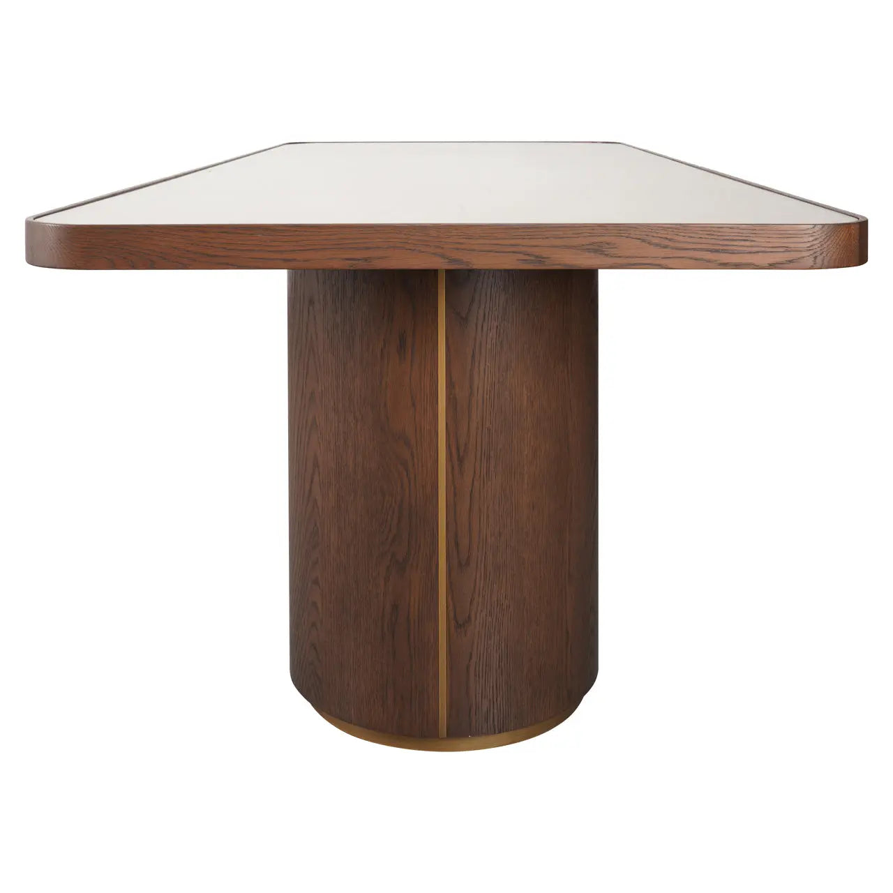 Richmond Interiors Willox Brown 235cm Including Glass Dining Table   Nicholas John Interiors