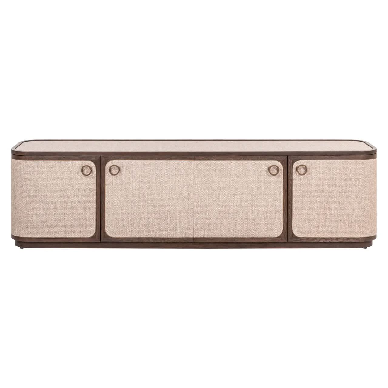 Richmond Interiors Willox Brown 4-Doors TV Cabinet   Nicholas John Interiors