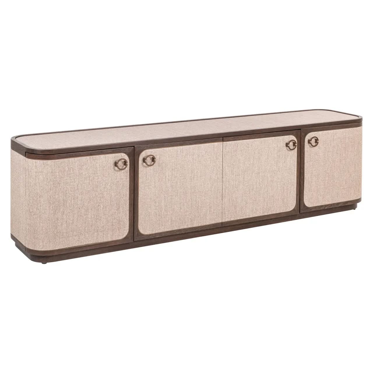 Richmond Interiors Willox Brown 4-Doors TV Cabinet   Nicholas John Interiors