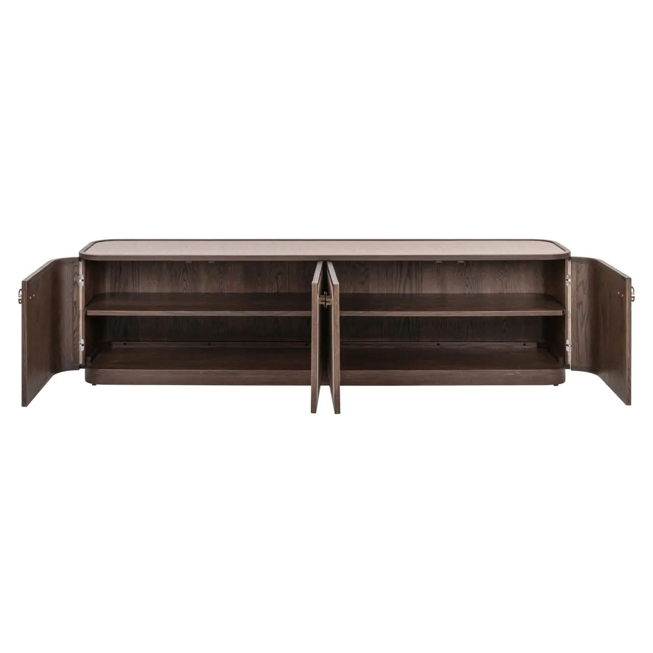 Richmond Interiors Willox Brown 4-Doors TV Cabinet   Nicholas John Interiors