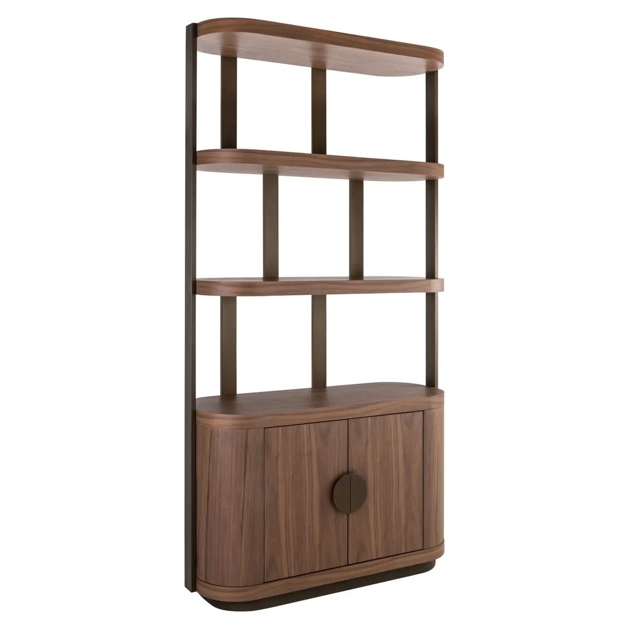 Richmond Interiors Windsor Walnut Display Cabinet   Nicholas John Interiors
