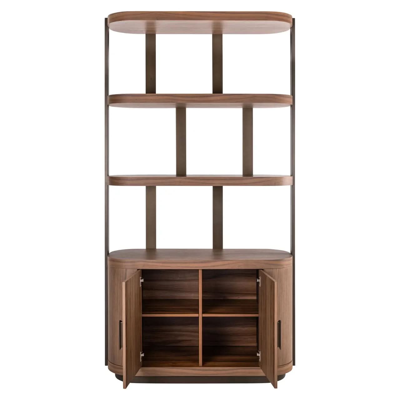 Richmond Interiors Windsor Walnut Display Cabinet   Nicholas John Interiors
