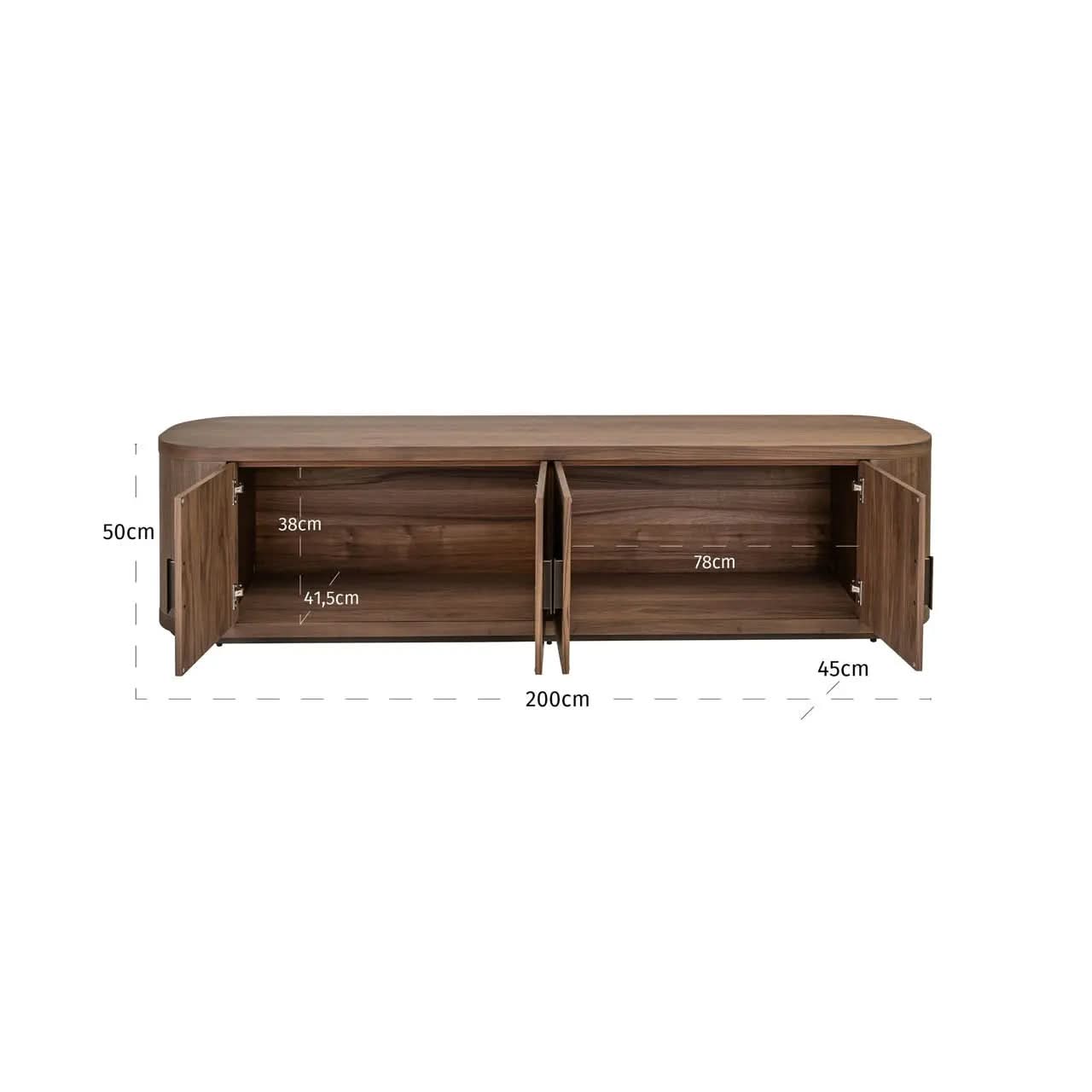 Richmond Interiors Windsor Walnut TV cabinet   Nicholas John Interiors
