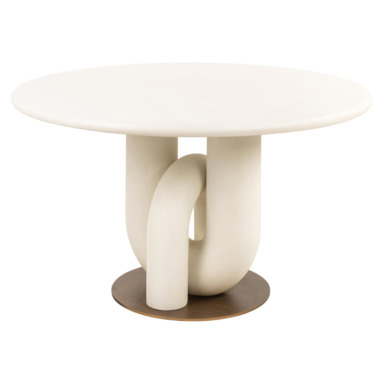 Richmond Interiors Winslow 135cm Dining Table in White - Nicholas John Interiors